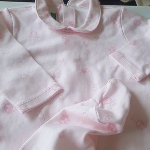Benetton PINK mermaid SLEEPER New no tags 9 M